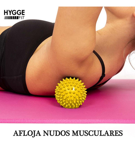 Imagen 6 de 10 de Pelota Blanda 5cm Pinche Masaje Descontracturante Miofascial