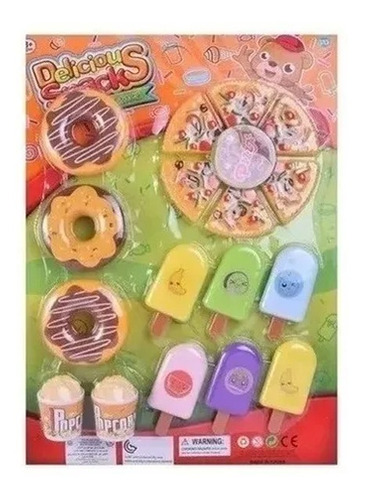 Juego De Comidas Helados Y Comidas Rápidas 