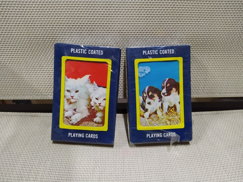 Cartas Poker Astor Hong Kong Vintage Plastificadas Cachorros