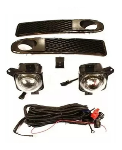 Volkswagen Saveiro 99-05 Kit Faros Auxiliares C/ Rejilla