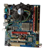 Comprar Kit Placa Mae - V G31t-m, Memória 2x 2gb, Cpu Duo Core E7500