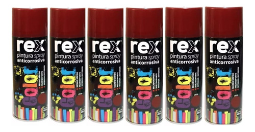 Pintura Spray Anticorrosivo 400ml Rex Pack 6 Unidades