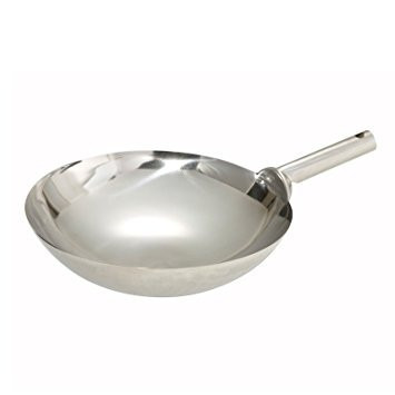 Sarten Chino Wok Acero Inoxidable Gastronómico 35 Cms. Ref