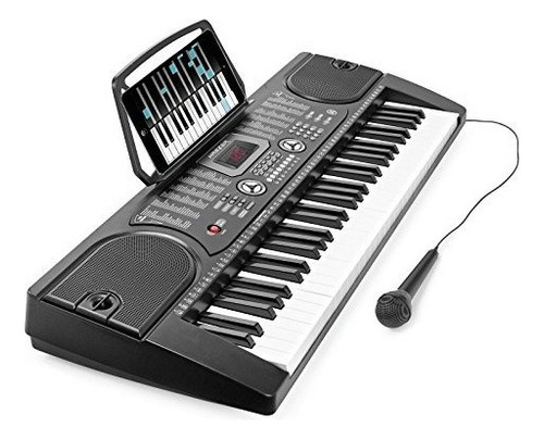 Hamzer 61key Teclado De Piano De Musica Digital Portatil Ins