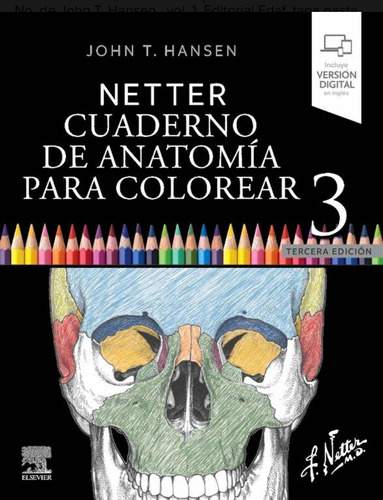 Netter Cuaderno De Anatomía Para Colorear 3 Tercera Edición