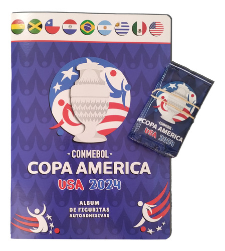 Copa America Usa 2024 - Generico - Album + 20 Sobres