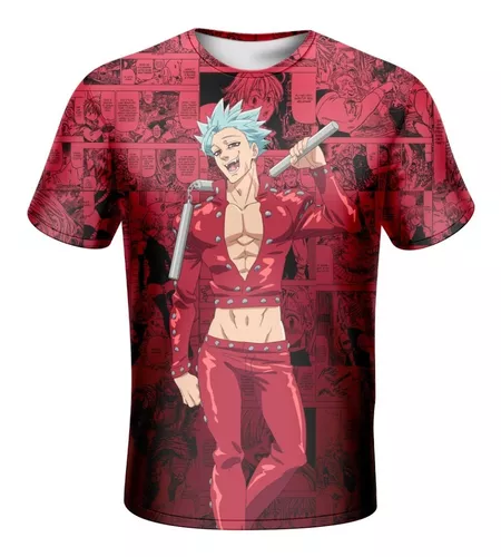 Camiseta Camisa Anime 7 Pecados Nanatsu No Taizai 17