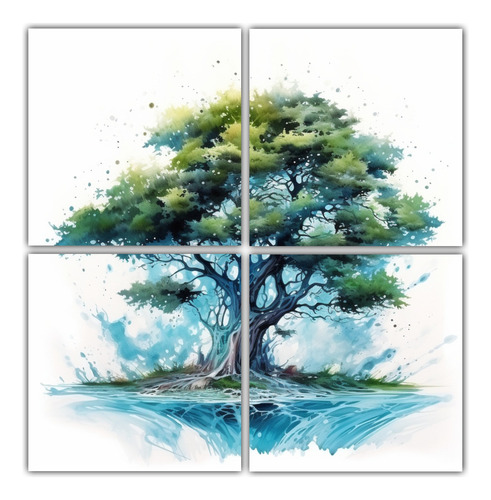 120x120cm Cuadros Decorativos Originales Árbol Ciprés Pint