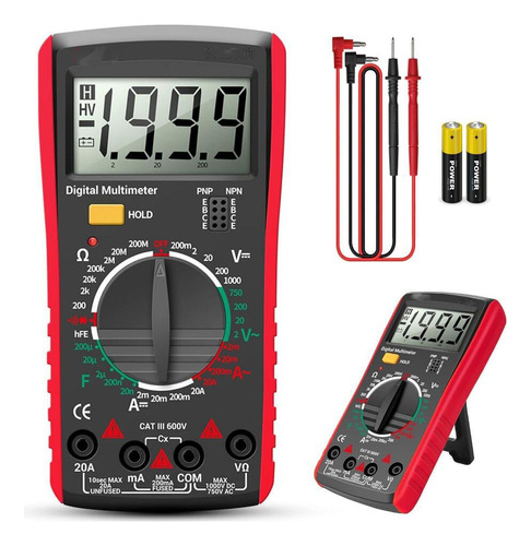 Multimetro Digital Voltimetro Professional Lcd Portátilac/dc
