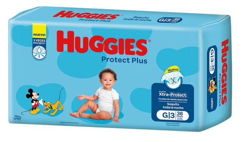 Pañales Huggies Protect Plus  G