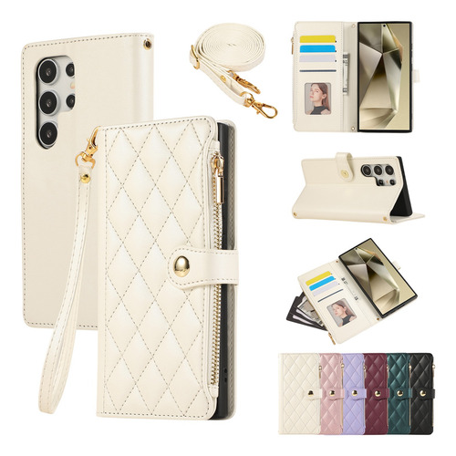 Funda Tipo Cartera Para Teléfono Samsung Galaxy S23 Ultra