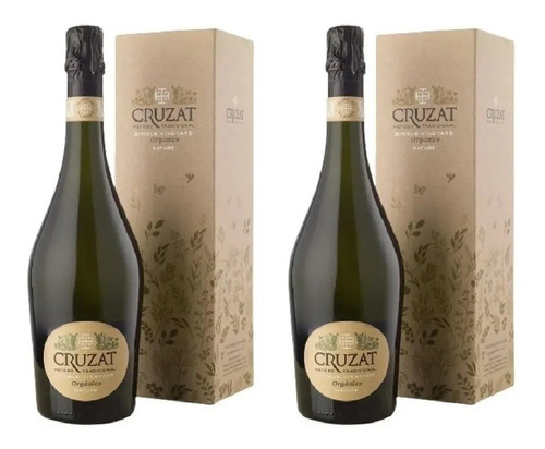 Estuche Champagne Cruzat Single Vineyard Organico X750cc X2