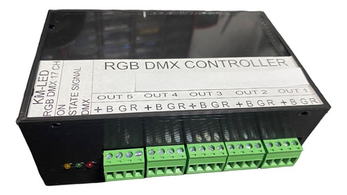 Controladora Rgb Dmx 17 Canales Con Strobo!! Y Dimer General