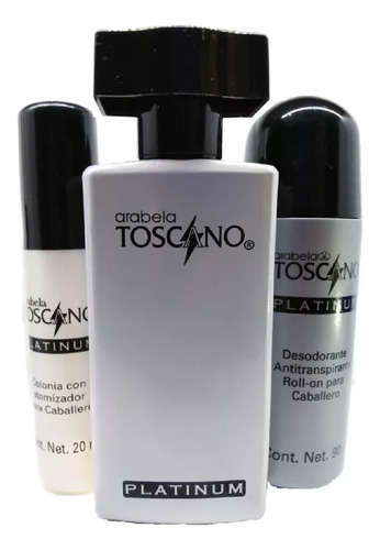 Arabela Toscano Platinum Set De Colonia Para Hombre