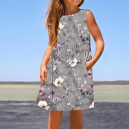 A A La Moda Con Estampado Completo Para Niños De Tamaño