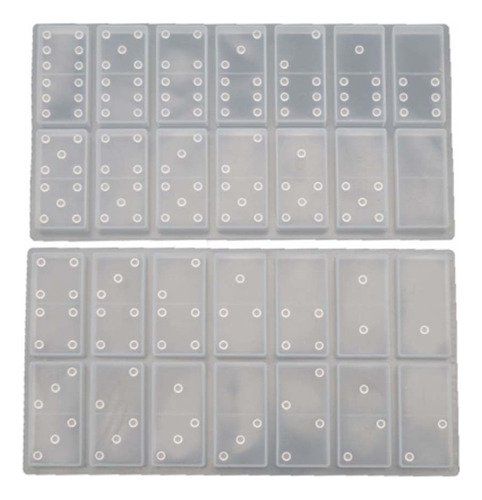 Juego De 2 Moldes Domino, Silicona 28 Cavidades, Fabricante