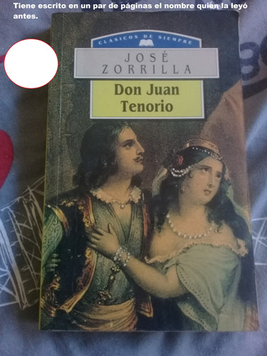 Libro  Don Juan Tenorio  Por José Zorrilla, De Edimat Libros