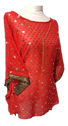 Imagen 2 de 6 de Blusa Remera Camisola De Fiesta Talle Grande Especial