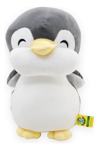 Peluche Pingüino Nevado Gris Grande 