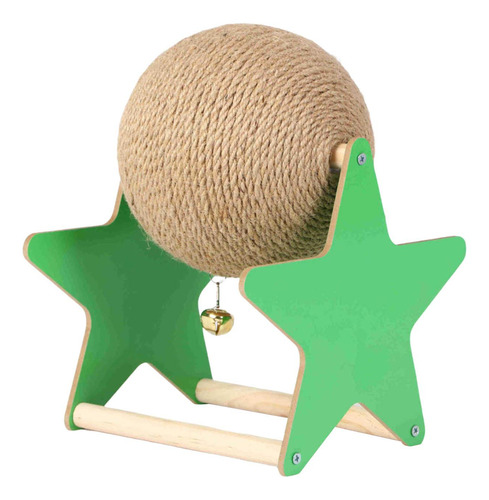 Juguete Rascador Para Gatos De Sisal De Madera, Medio