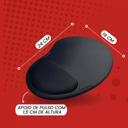Kit 200 Unidades - Mouse Pad Ergonômico + Apoio De Teclado