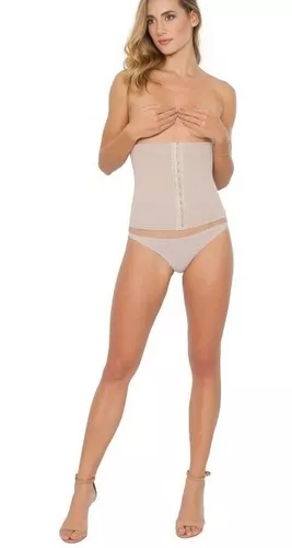 Corset Estético Cinta Plie Ref 50320 Com 2 Barbatanas