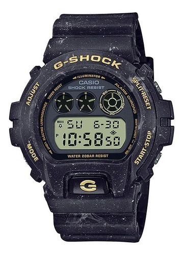 Reloj Casio G-shock Dw6900ws-1 Original Caballero E-watch Color De La Correa Negro
