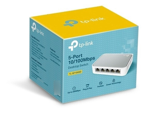 Switch De Escritorio Tp-link Sf1005d 5 Puertos A 10/100 Mbps