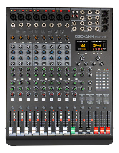 Mezcladora Gc Master8 De Dj Audio Mixer 8 Canales 199 Dsp
