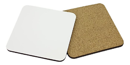10 Unidades Mdf Posavasos De Sublimación Blanco De Tab...