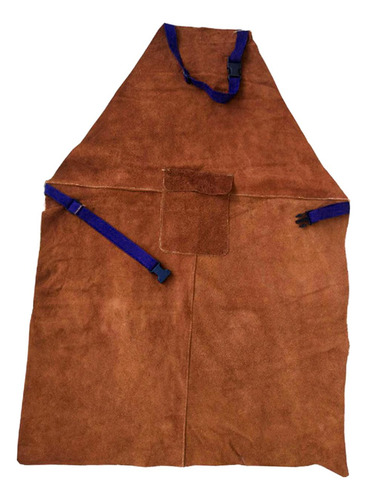 Delantal De Soldadura Delantal Resistente 70cmx100cm Marrón