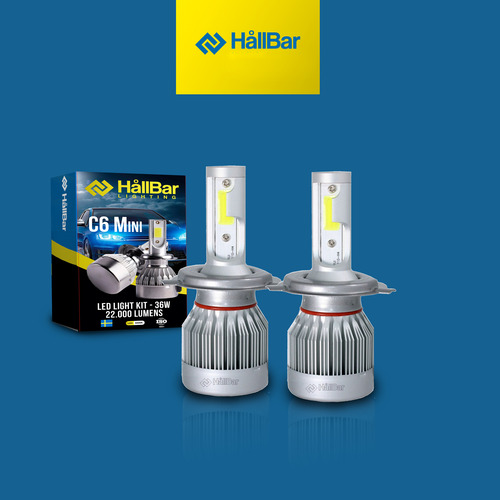 Kit Cree Led Hallbar C6 Mini H7 H4 H1 H11 44000 Lm