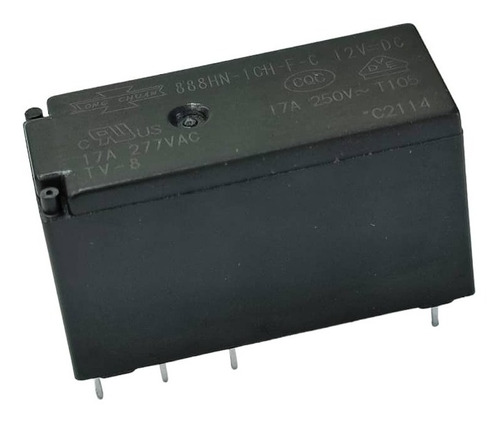 888hn-1ch-f-c12 Relé Rele Relay 12vdc 17a 8 Pines