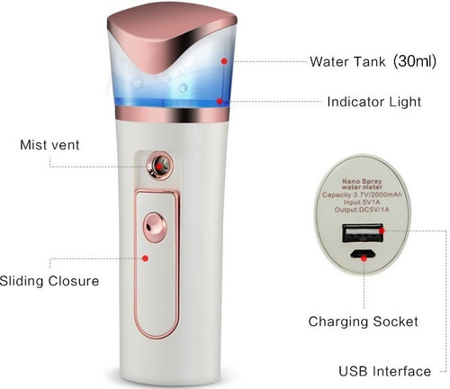 Vapor Ozono Bestfire Nano Facial Iónico Aromaterapia