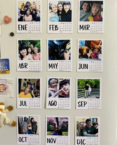 Calendario Polaroid 2024 Imantado