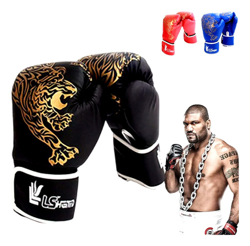 Guantes De Box - Kick Boxing Asiana Strap Velcro