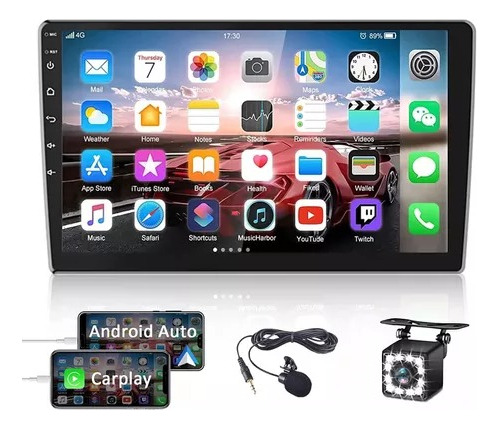 Radio Auto Pantalla Tactil Camara Reversa Multimedia Carplay