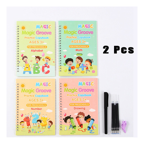 Conjunto De Cuadernos De Práctica De Caligrafía Mágica 2pcs