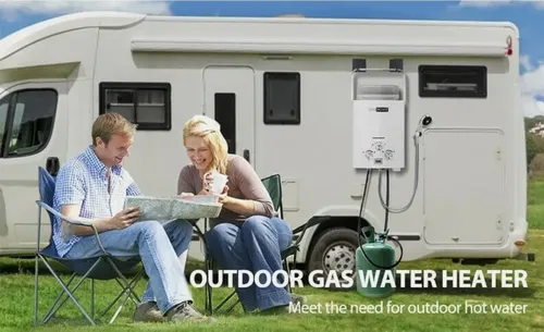 Calentador De Agua Portatil A Gas Propano 6 L / Min 65°c