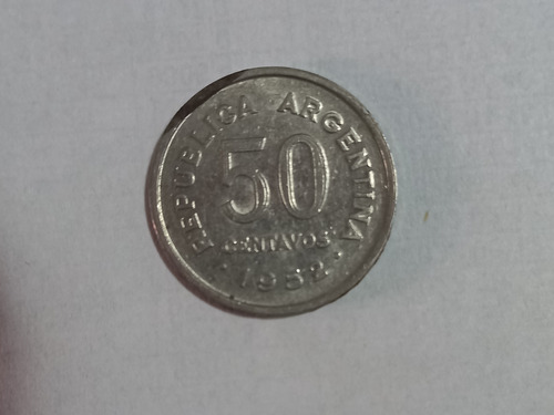 Moneda 50 Centavos De 1952, 1954 Y 1955