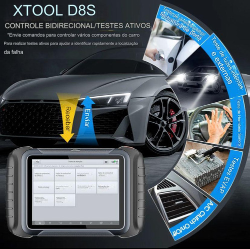 Scanner Automotivo Xtool D8s Mapa De Topplogia Doip Can Fd
