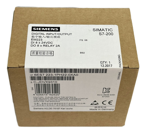Siemens 6es7223-1ph22-0xa0 Simatic S7-200