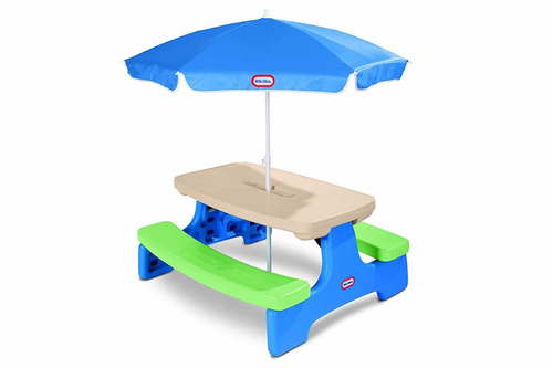 Mesa Plegable Con Sombrilla De Picnic Marca Little Tikes