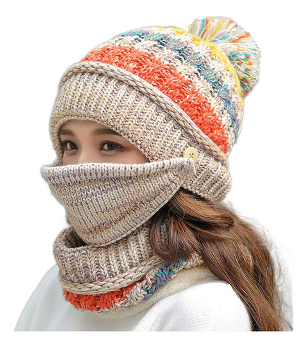 Ba Knife Gorro De Punto Con Forro Polar Para Niñas Y Mujeres