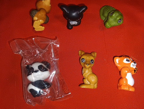 Kinder Sorpresa Natoons Set 5 Figuras Panda Cocodrilo Koala (Usado)