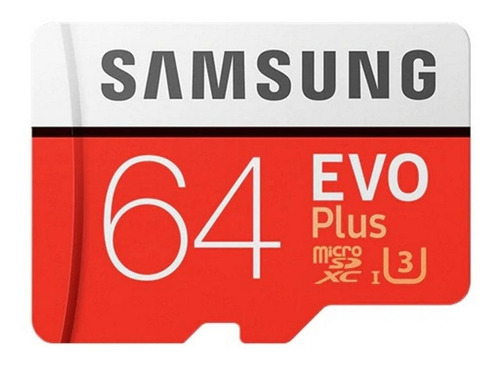 Tarjeta De Memoria Samsung Evo Plus 64gb Con Adaptador Sd