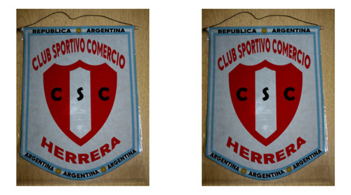 Banderin Chico 13cm Club Sportivo Comercio Herrera