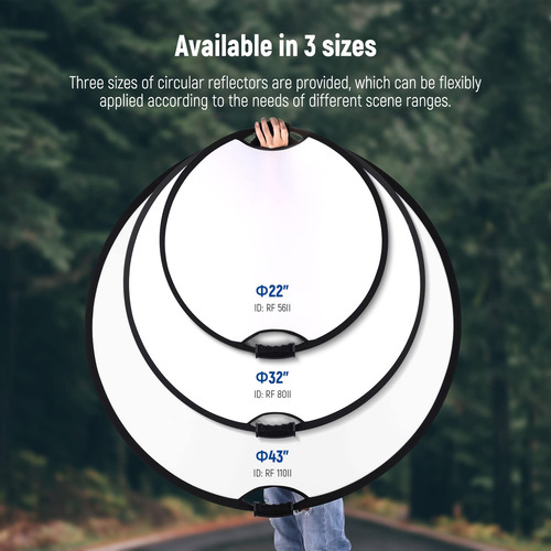 Reflector Neewer Rf-56ii 22/56 Cm Con Mango 5 En 1