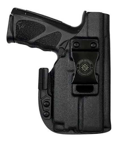 Coldre Kydex Ts9 Com Lanterna Olight Baldr Mini Velado Iwb Cor Preto Orientação da mão Destro