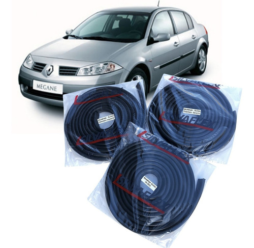 Burletes 2 Puertas Delanteras +baul (kit X3) Megane 4p 06/10